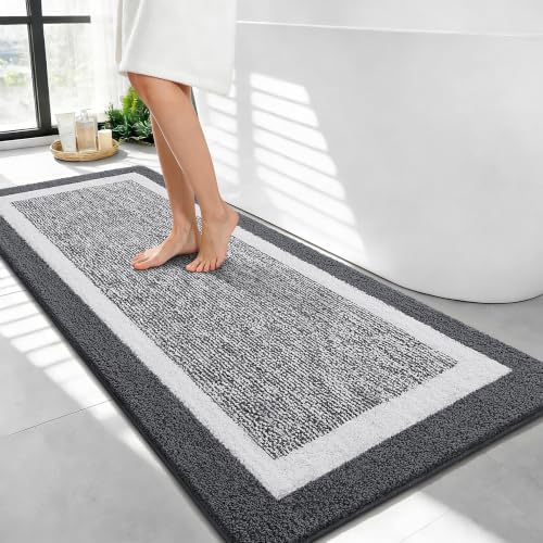 OLANLY Bathroom Runner Rugs 44x24, Long Bath Mats by OLANLY