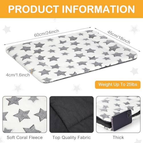 VitalCozy 4 Pcs Dog Crate Pads Soft Warm - Image 2