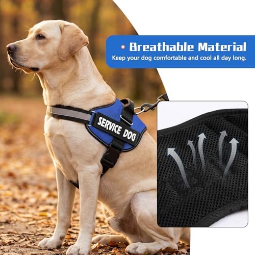 MUMUPET Service Dog Harness, No Pull & Reflective Pet Vest - Image 3