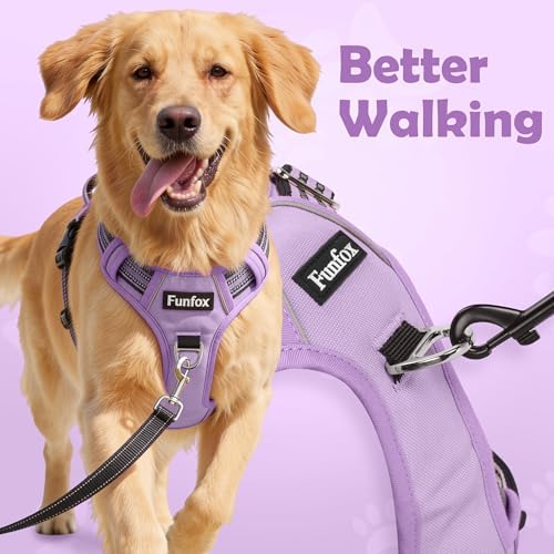 Funfox Dog Harness No Pull, Adjustable Pet Vest Harness, Super Soft Material - Image 3