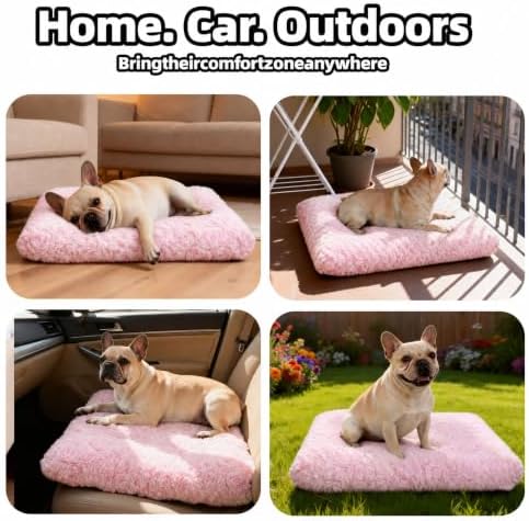Dog Bed Medium Size, Plush Washable Pet Bed Mat, Dog Crate Bed 29"x21" - Image 5