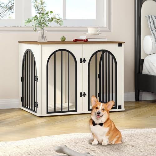Hzuaneri 31.5'' Dog Crate Furniture, Dog Kennel Indoor - Image 3