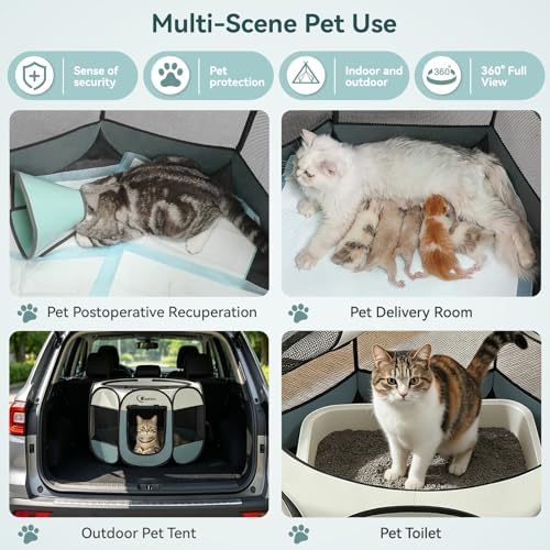 Sieidihit Dog Cat Playpen Tent Crate Cage - Image 3