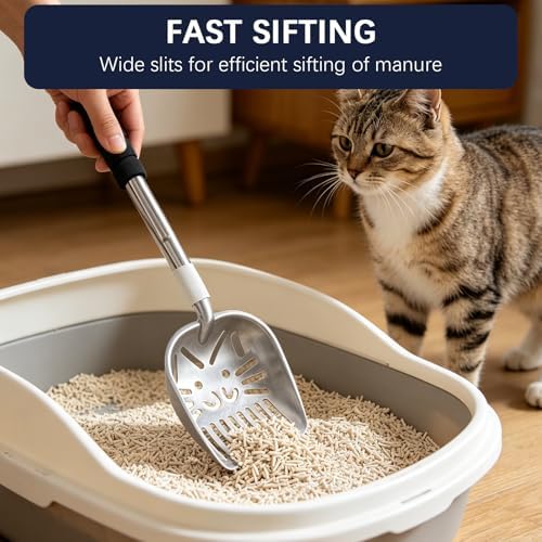 Cat Litter Scoop, Metal Litter Scooper - Image 6
