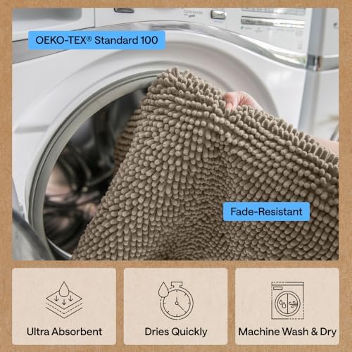 GORILLA GRIP SoakSTOPPER Dog Door Mat, Machine Wash Dry, 30x20 Cappuccino - Image 6