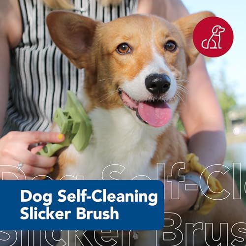 Coastal Pet Safari Dog Self-Cleaning Slicker Brush - Image 2