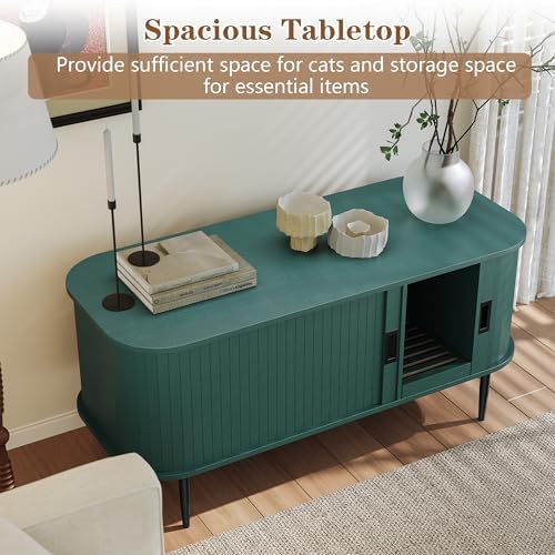 PUPETPO Cat Litter Box Enclosure Furniture - Image 4