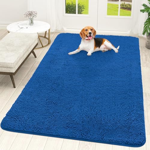 OLANLY Dog Door Mat for Muddy Paws 70x46, Super Absorbent Chenille Mud Mat by OLANLY