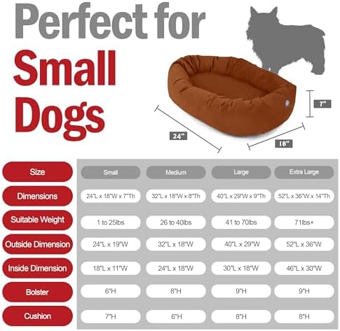 Majestic Pet 24 Inch Suede Calming Dog Bed Washable – Cozy Soft Round Dog Bed - Image 3