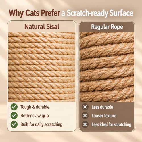 63in Tall Cat Scratching Post for Indoor Cats Large Adult - Image 4