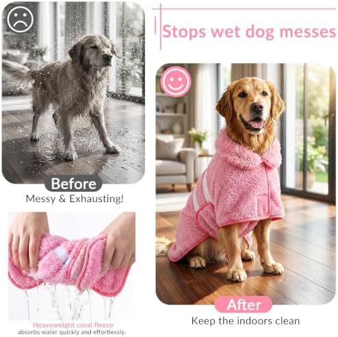 Bienbee Dog Bathrobe, Super Absorbent - Image 2