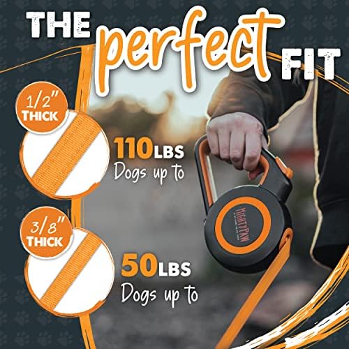 Mighty Paw Retractable Dog Leash 2.0 | 16' Heavy Duty Reflective Nylon Tape Lead - Image 6