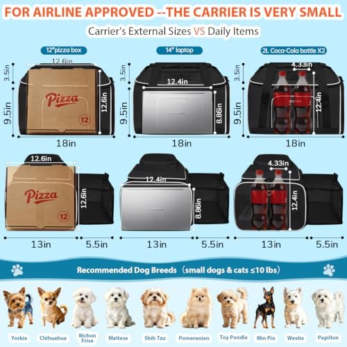 Petskd Top and Side Expandable Small Pet Carrier Airline Approved - Image 4