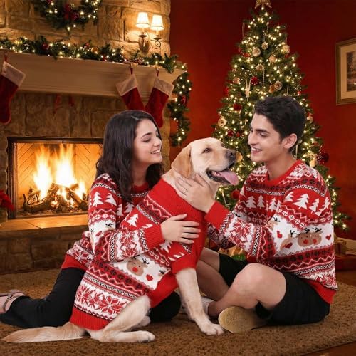 Christmas Matching Dog and Owner Outfits Sweater Clothes,Pet S - Image 2