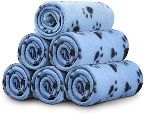 Comsmart Dog Blankets, 6 Pack Fleece Pet Blankets, 24x28 Inches by Comsmart
