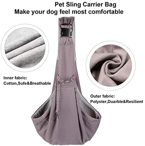 OWNPETS Pet Sling Carrier, Pet Sling Carrier Bag Safe, Fit 10~15lb Cats&Dogs - Image 6