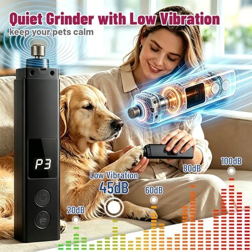 Quiet Dog Nail Grinder with Guard - Image 2
