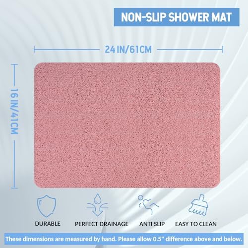 Hargiis Non-Slip Bathtub Mat, Anti Slip Shower Mat, Fast Drying Bathtub Mats - Image 2