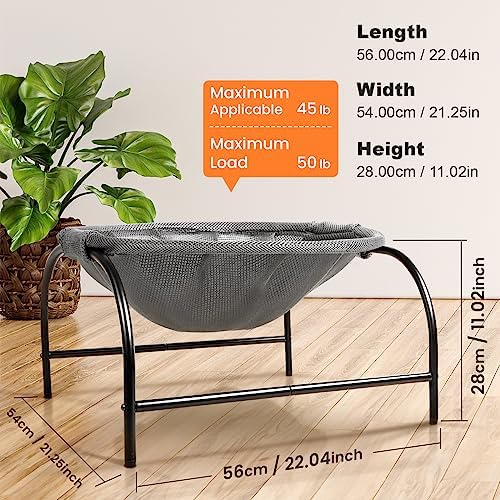 JUNSPOW Cat Bed Large Free-Standing Detachable Pet Hammock Cat Sleep - Image 4