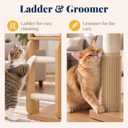 Hey-brother Wooden Cat Tree Tower - Image 7