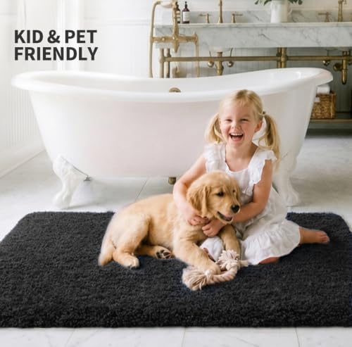 ILANGO Bathroom Rugs 70" × 24", Extra Soft Absorbent Microfiber Bath Rugs - Image 2