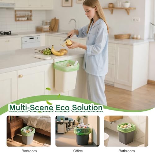Small Trash Bags 4 Gallon: 120 Count Small Garbage bags, Compost Waste Bag - Image 2