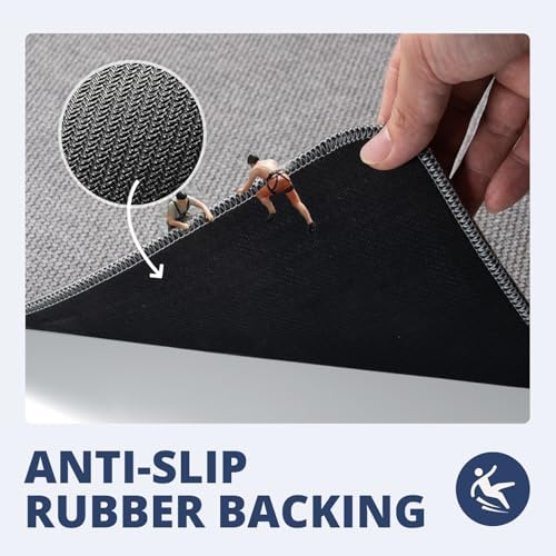 HOMTEB Bathroom Rugs Sets 2 Piece, Thin Bath Mat Absorbent Quick Dry, Machine - Image 4