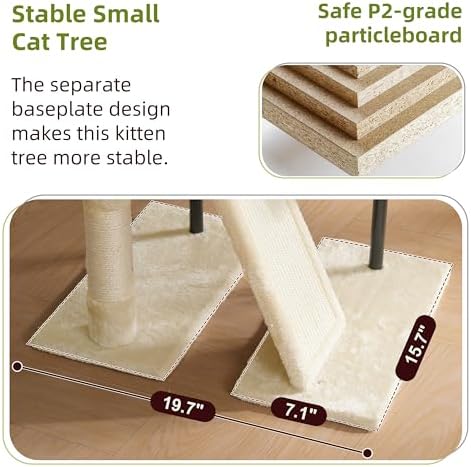 Gitelsnour Cat Tree Tower for Indoor Cats, Top Platform - Image 5