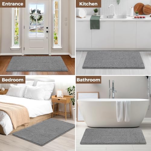 Bcoimo 48x30 Chenille Bath Mat – Non-Slip - Image 6
