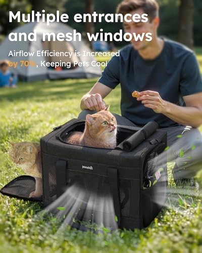 Pecute Cat Carrier, Portable Pet Carrier - Image 4