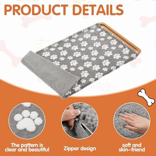 BALAPET Washable Dog Crate Pan Cover, Soft Plush Velvet Liner - Image 3