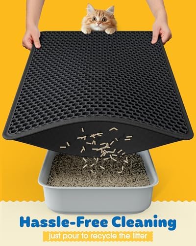 Powools Ultra-Large Cat Litter Mat, Double-Layer - Image 4