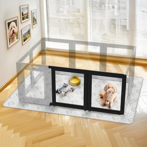 FXW AuraSpace Clear Acrylic Indoor Dog Playpen, 2 Panels - Image 2