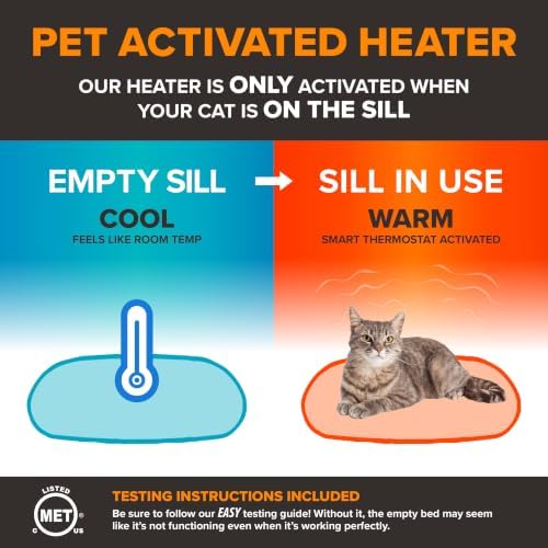 K&H Cat Window Perch, Heated Kitty Sill, Safety Listed - Image 6