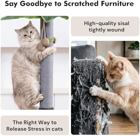 Woochpet 35"Cat Scratching Posts, Interactive Cat Toys - Image 6