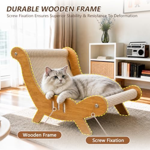 Large Sisal Cat Scratcher Chair - Image 3