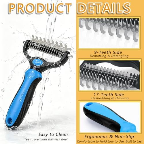 Pet Grooming Tool, Double-Sided Pet Comb - Image 3