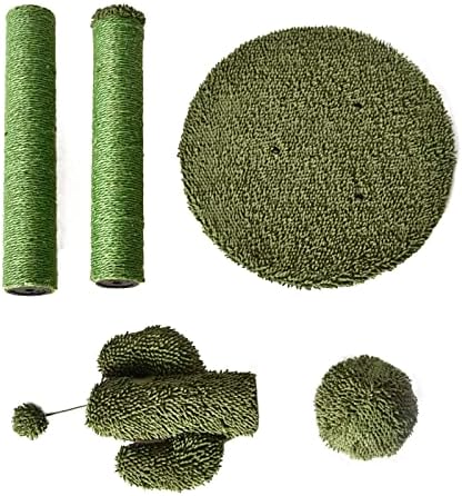 Amazon Basics Cat Scratching Post, Indoor Cactus Triple Posts - Image 4