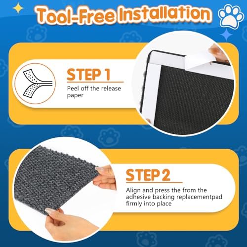 Wall Cat Scratcher for Indoor Cats, Corner Furniture Protector Grey - Image 6