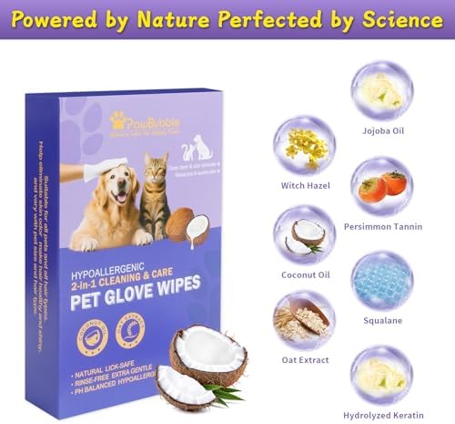 Pet Glove Wipes for Dogs & Cats, 6 Individually Wrapped Packs - Image 5