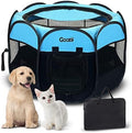 GOOZII Dog Playpen Portable Collapsible, Indoor Outdoor Pet Puppy Exercise by Goozii