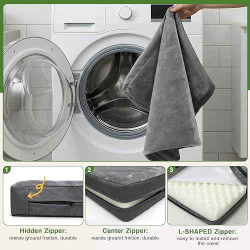 Waterproof Outdoor Large Dog Bed Washable XL Pet Foam Pad 44x32 Anti-Slip - Image 6