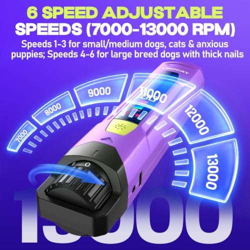 Whisper-Quiet Dog Nail Grinder 50%More Power - Image 3