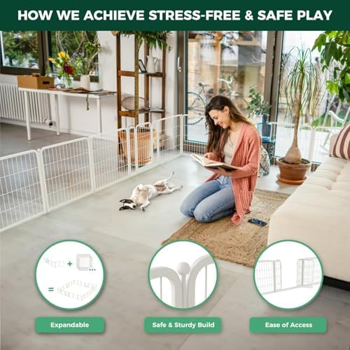 FXW Homeplus Indoor Dog Playpen, 32 Panels, - Image 4
