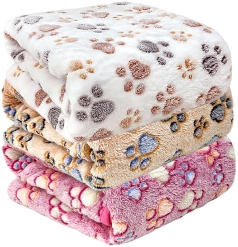 Dog Blankets for Large Dogs, Soft Fluffy Flannel Pet Blanket Mat Cover for Bed by NXDZI