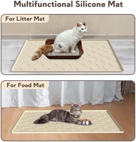 Garoopion Silicone Cat Litter Mat 34×22 inch - Image 6
