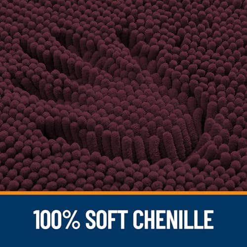 OLANLY Large Bathroom Rugs 70x46, Extra Soft Absorbent Chenille Bath Rugs - Image 3
