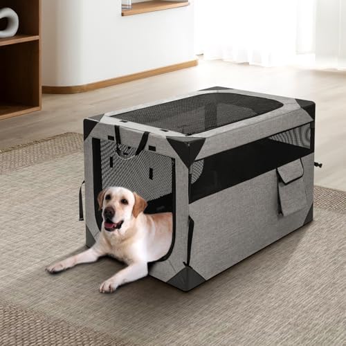Zikopomi 30 Inch Portable Soft Foldable Dog Crate - Image 6