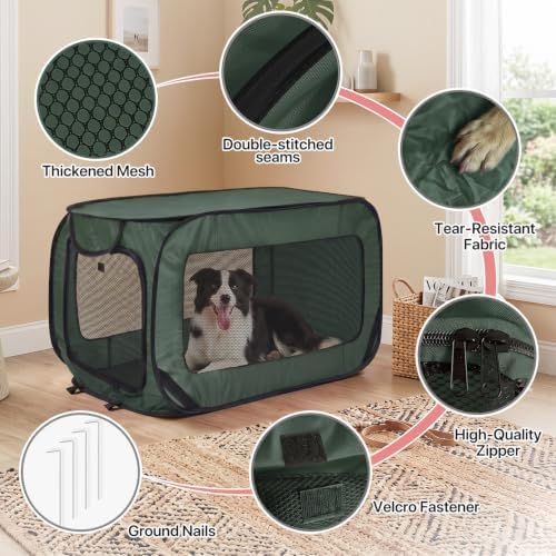 Portable Dog Crate 36" Collapsible Pop Up Dog Crate - Image 6
