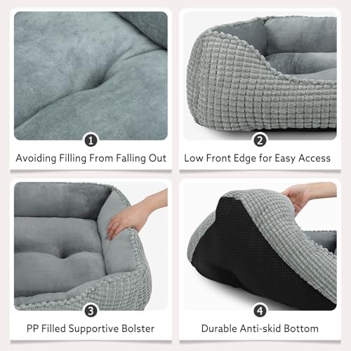 MIXJOY Rectangle Washable Orthopedic Dog Bed - Image 4